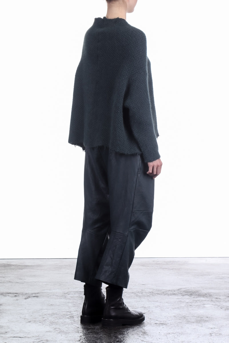 Rundholz Damen Racoon Pullover Oversized Dunkelgrün