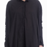 Rundholz DIP Damen Hemd-Kleid Oversized Schwarz
