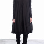 Rundholz DIP Damen Hemd-Kleid Oversized Schwarz