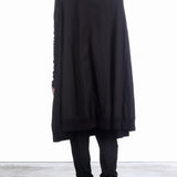 Rundholz DIP Damen Hemd-Kleid Oversized Schwarz