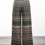 Schella Kann 2 Damen Culotte Hose mit weitem Bein Print multicolor