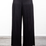 Pleats Please Issey Miyake Weite Plissee Taillenhose schwarz