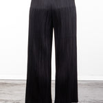 Pleats Please Issey Miyake Weite Plissee Taillenhose schwarz