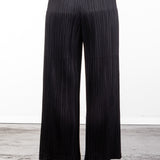 Pleats Please Issey Miyake Weite Plissee Taillenhose schwarz