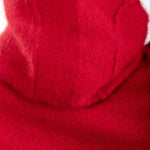 Rundholz Damen Kapuzenstrickjacke Racoonhair rot 