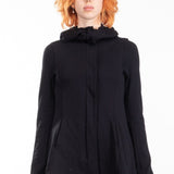 Rundholz Damen Kapuzenjacke A-Linie schwarz 