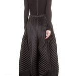 ISSEY MIYAKE Plissee Hoserock schwarz