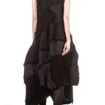 ISSEY MIYAKE Plissee Kleid schwarz