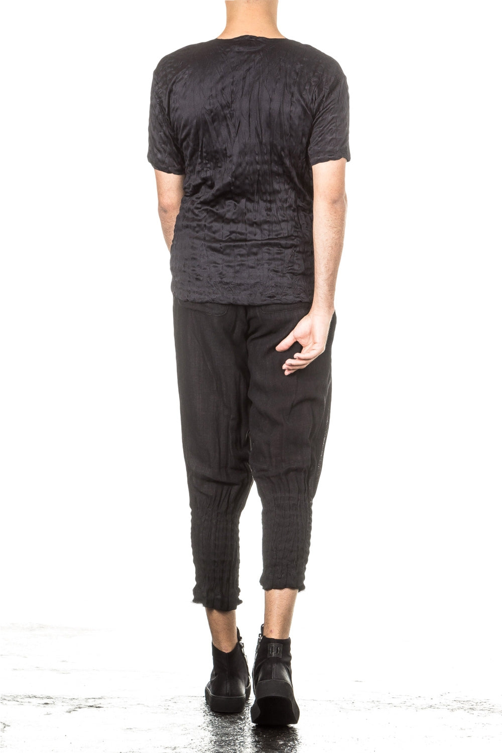 ISSEY MIYAKE Herren T-Shirt Crashed Look TORUS KANOKO schwarz