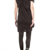 Rick Owens DRKSHDW Damen Kleid drappiert schwarz