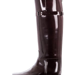 Ann Demeulemeester Damen Lackleders Stiefel bordeaux