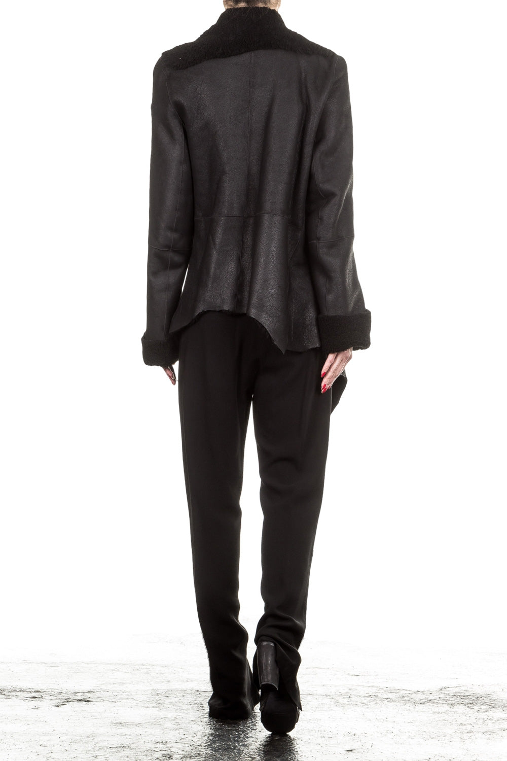 Ann Demeulemeester Damen Hose Avantgarde schwarz 