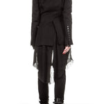 Ann Demeulemeester Damen 7/8 Hose Avantgarde schwarz 