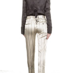 Ann Demeulemeester Damen Hose 7/8 Avantgarde beige