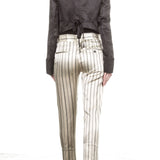 Ann Demeulemeester Damen Hose 7/8 Avantgarde beige