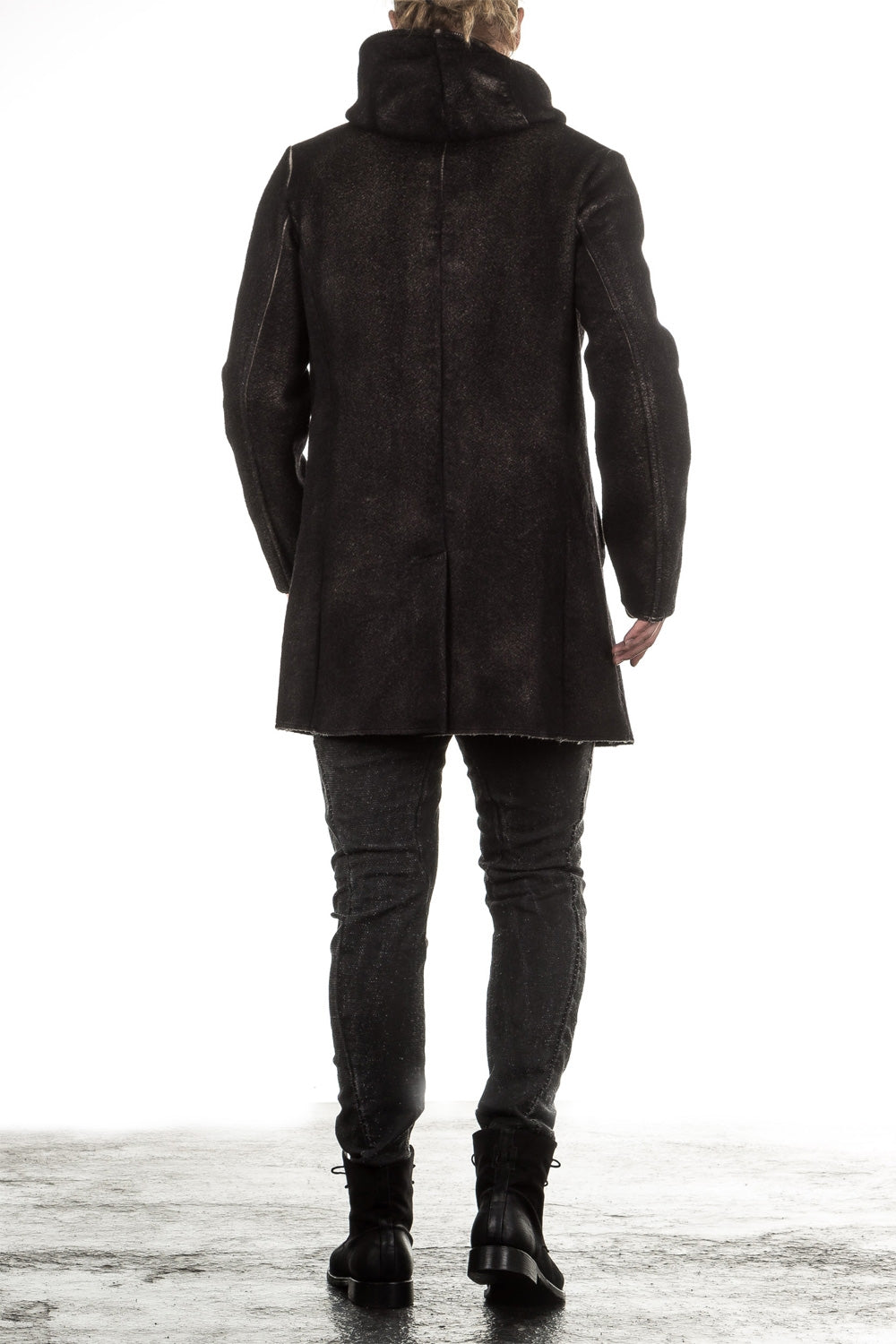 AVANT TOI Herren Kaschmir Mix Kapuzenjacke schwarz