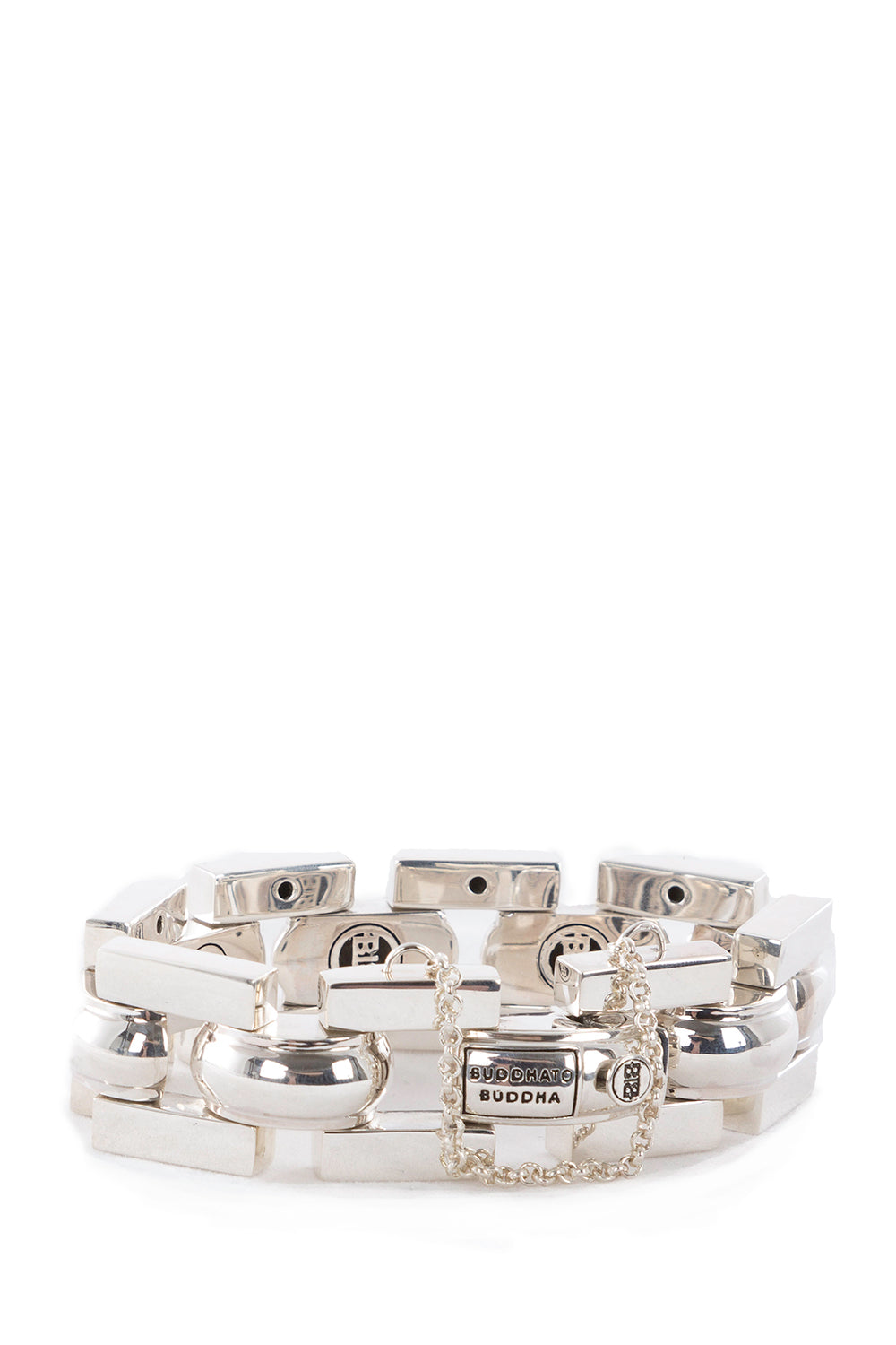 BUDDHA TO BUDDHA Silberarmband BATUL 2 cm silber