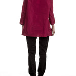 Katharina Hovman Damen Taft Bluse fuchsia