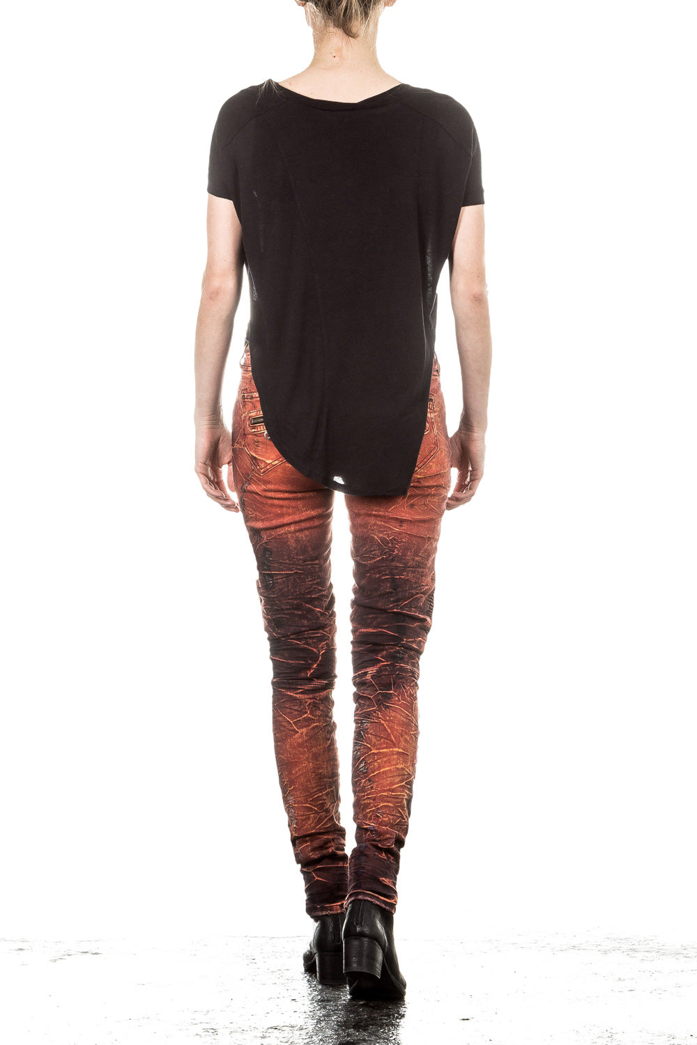 Robin`s Jean Damen Jeans MOTORCYCLE orange