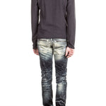 Robin`s Jean Herren Jeans MARLON SKINNY mit Nieten blau 