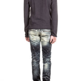 Robin`s Jean Herren Jeans MARLON SKINNY mit Nieten blau 