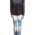 Robin`s Jean Herren Hemd Patches dunkelblau