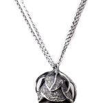 GOTI Silberkette mit Anhänger in Knospenform CN1146 silber