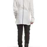 Masnada Herren Hemd PIN STRIPE weiß