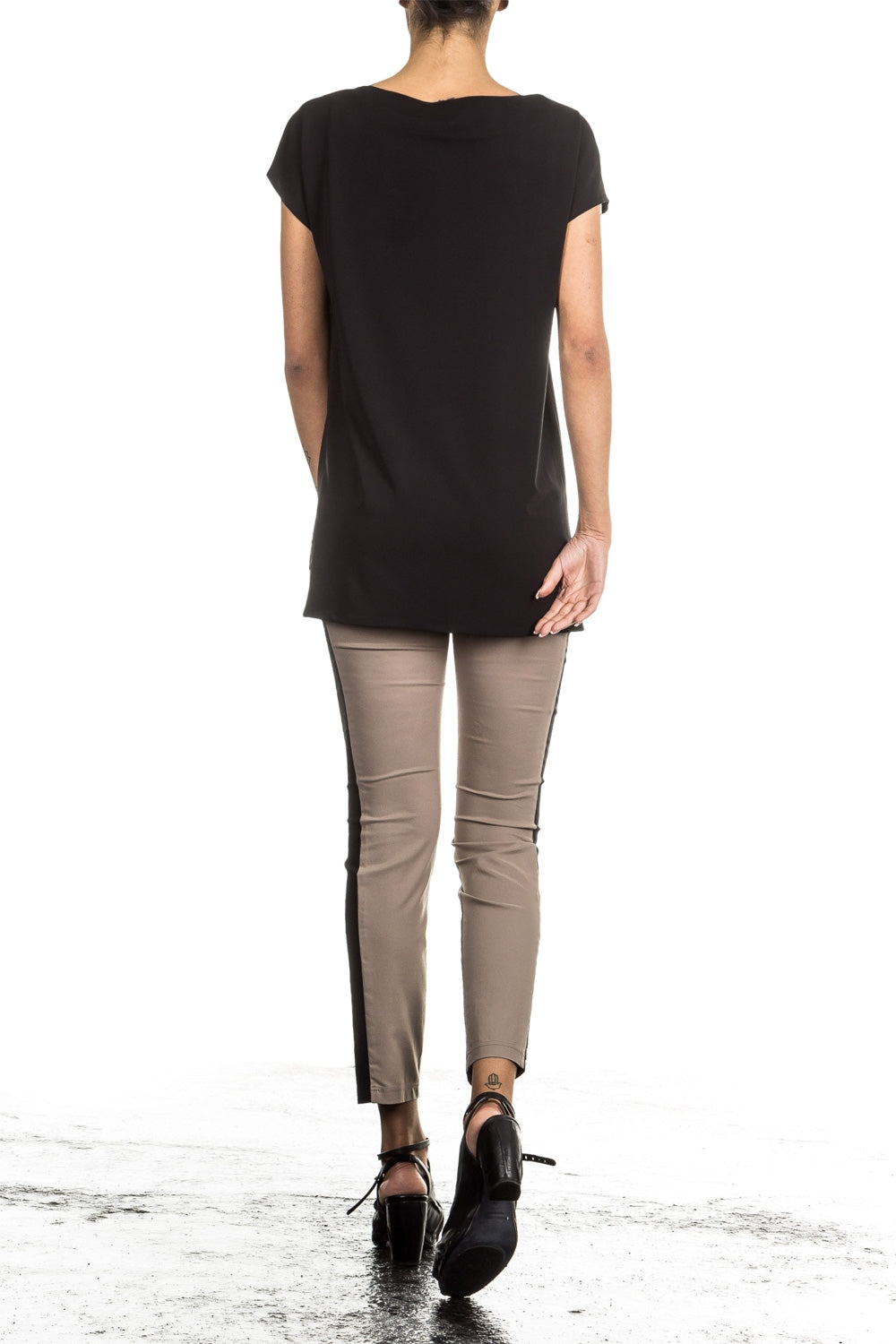 Minx Damen Hose MAYE beige schwarz
