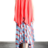 Issey Miyake Plissé Rock Karo Print multicolor
