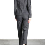 Yukai Damen Blazer Mit Reißverschluss schwarz