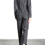 Yukai Damen Blazer Mit Reißverschluss schwarz
