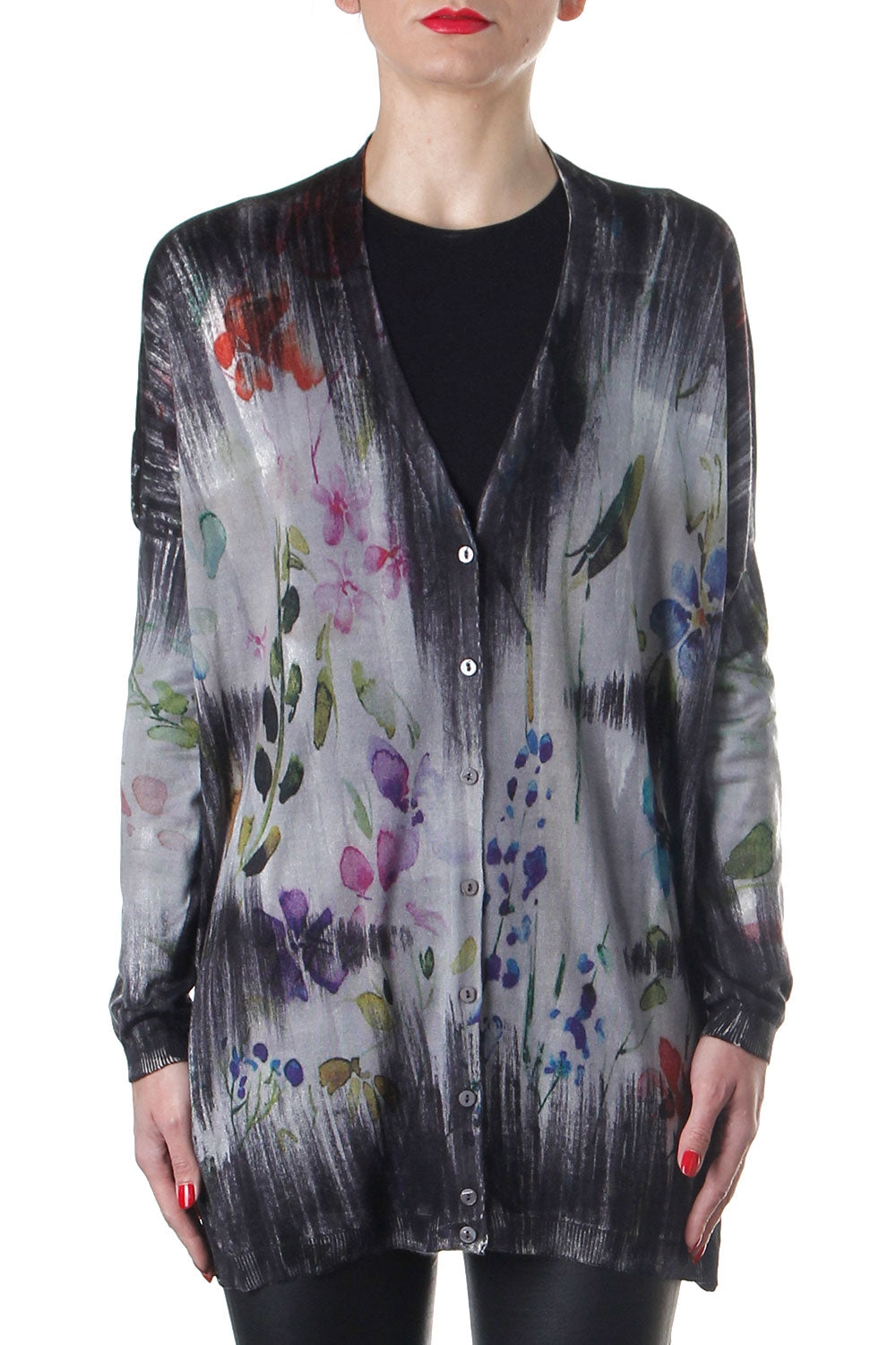 Avant Toi Damen Cardigan Floral Multicolor
