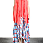 Issey Miyake Plissé Träger Top orange