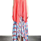 Issey Miyake Plissé Träger Top orange