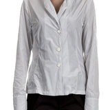 Katharina Hovman Damen Bluse hellgrau