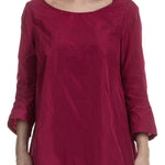 Katharina Hovman Damen Taft Bluse fuchsia