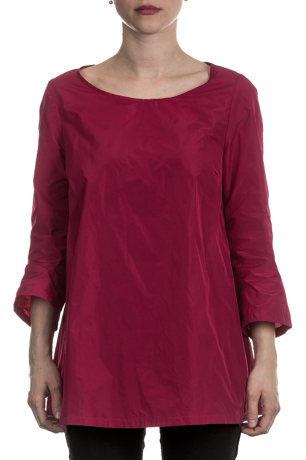 Katharina Hovman Damen Taft Bluse fuchsia