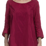 Katharina Hovman Damen Taft Bluse fuchsia