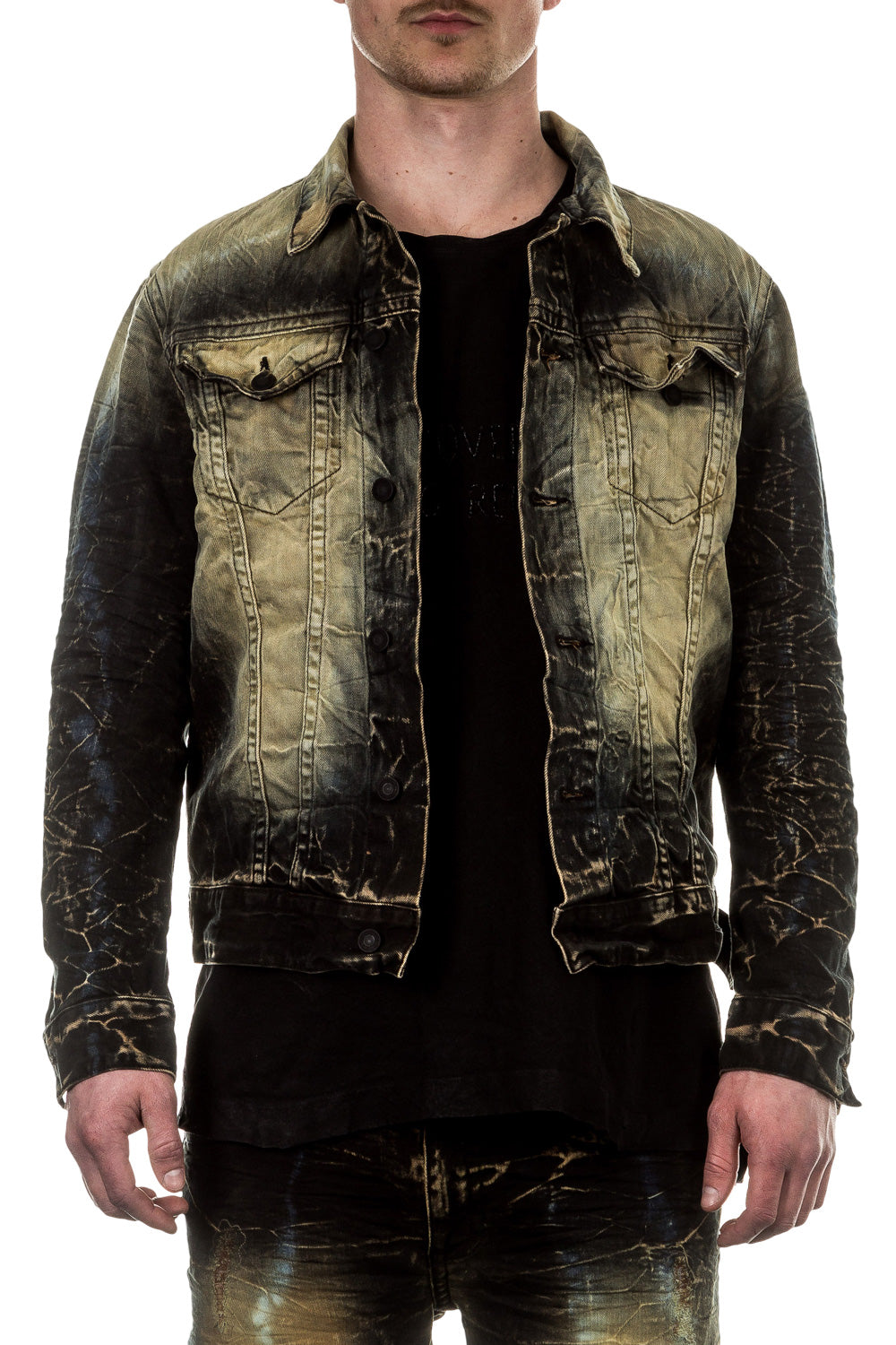 Robin`s Jean Herren Jacke GLOSS schwarz
