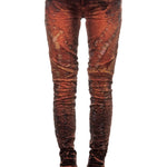 Robin`s Jean Damen Jeans MOTORCYCLE orange