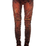 Robin`s Jean Damen Jeans MOTORCYCLE orange