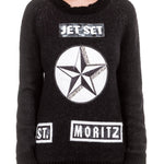 Jet Set Damen Pullover OLGA schwarz