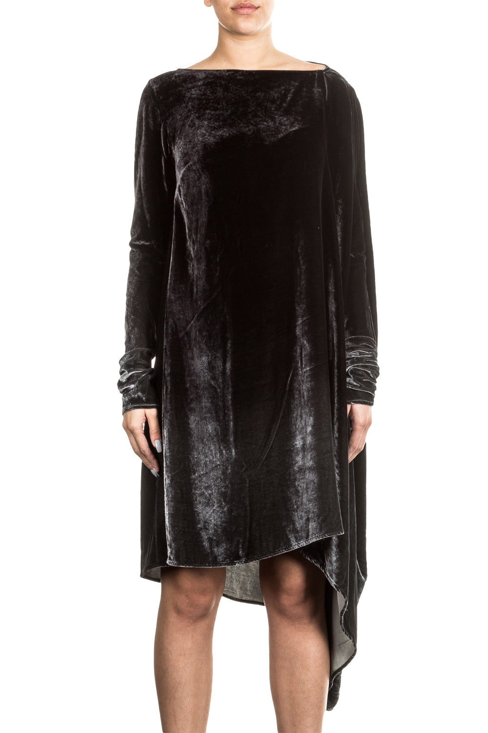 Samtkleid Masnada Damen Samtkleid oversized schwarz | LuxuryLoft – Luxury Loft