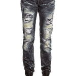 Robin`s Jean Herren Jeans MARLON SKINNY mit Nieten blau 