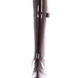Ann Demeulemeester Damen Lackleders Stiefel bordeaux
