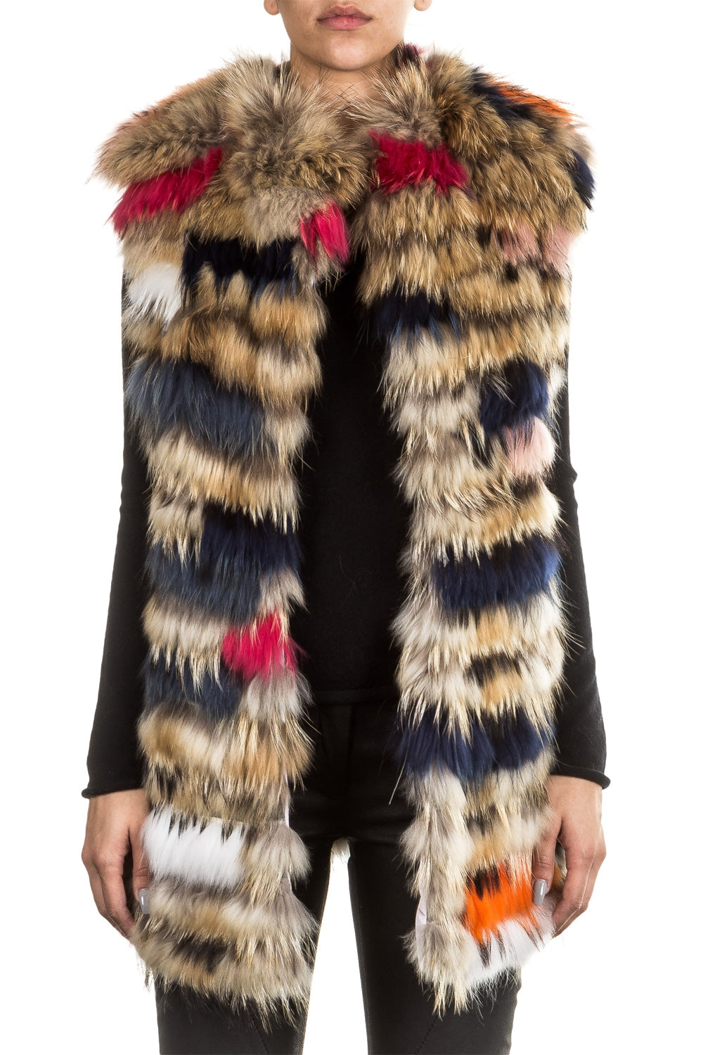 Jet Set Damen Parka mit Innenfutter aus Fell ZUKO grün