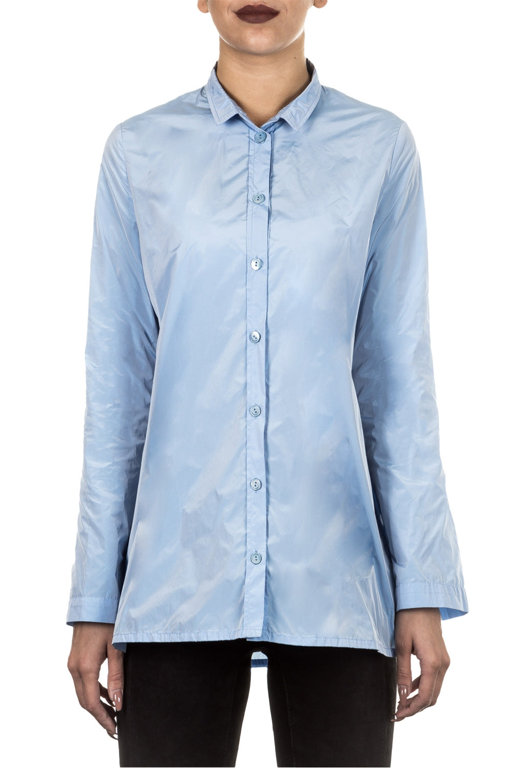 Katharina Hovman Damen Bluse blau