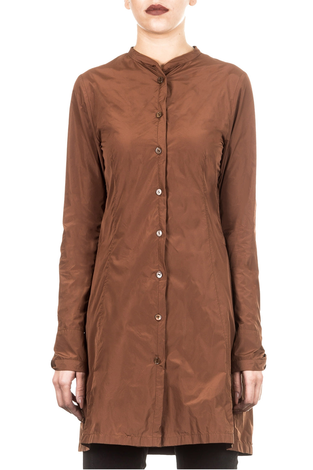 Katharina Hovman Damen Bluse Tunika braun