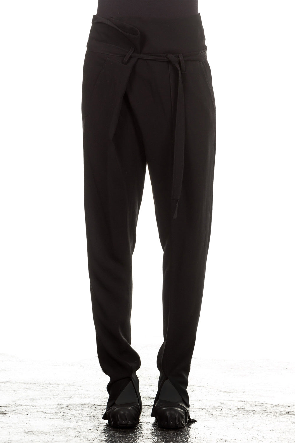Ann Demeulemeester Damen Hose Avantgarde schwarz 